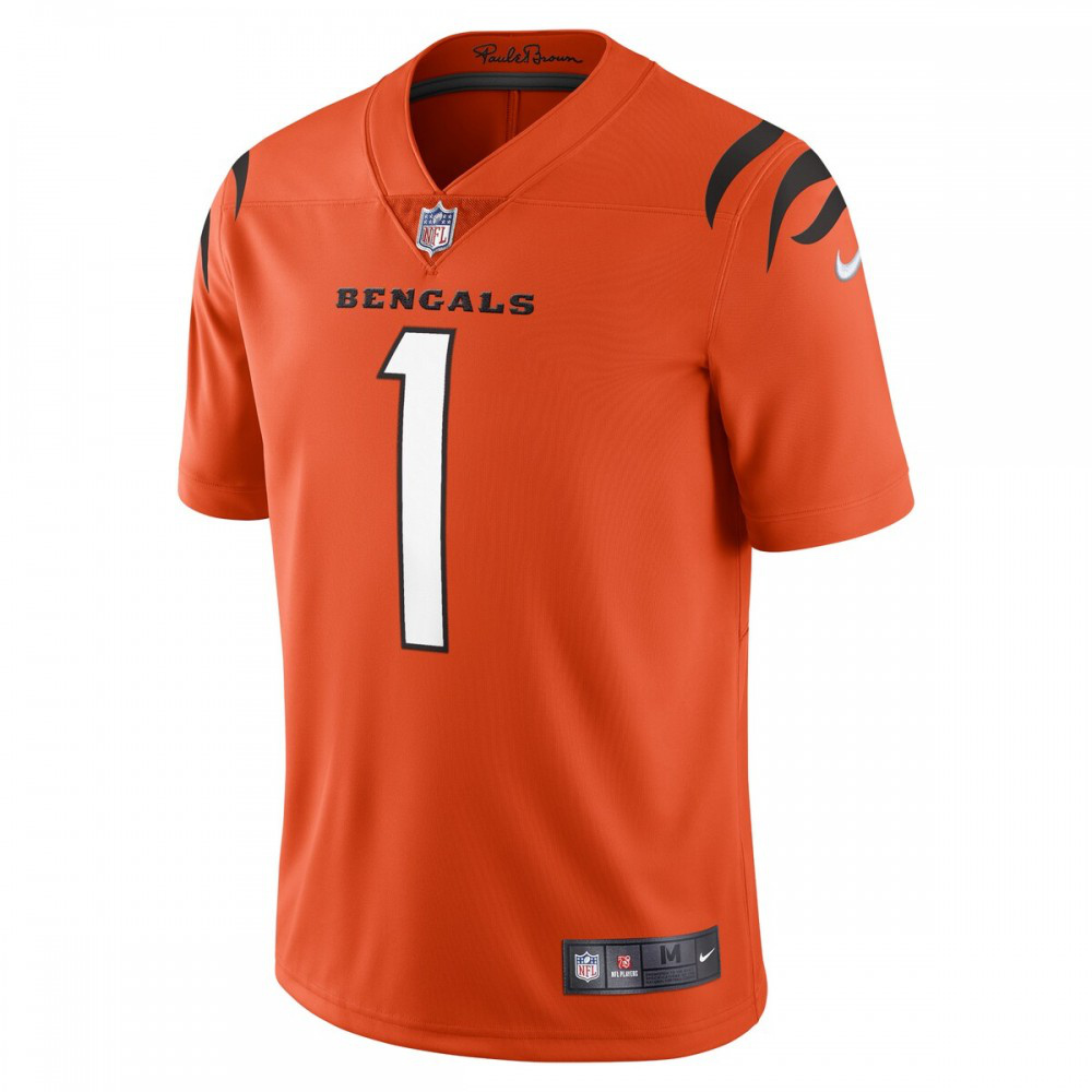 Ja'Marr Chase Cincinnati Bengals Nike Alternate Vapor Limited Jersey - Orange-Profan Arena